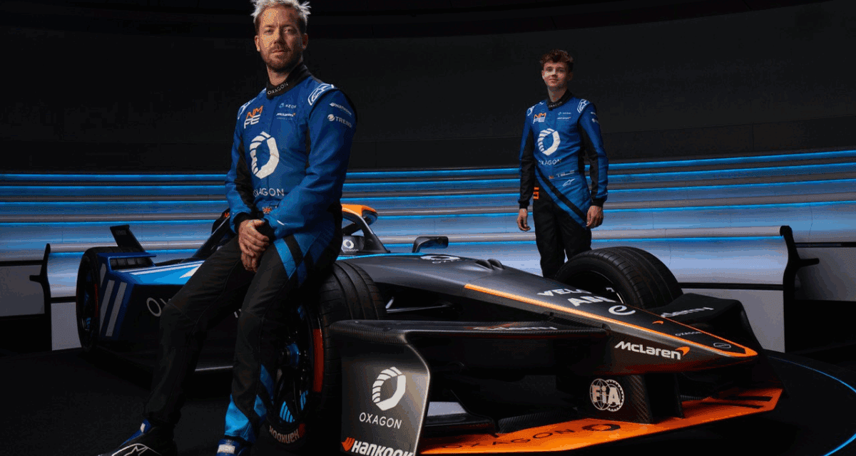 NEOM McLaren and Oxagon Unveil Bold New Livery for London Formula E Finale